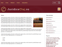 Tablet Screenshot of juridicecluj.ro